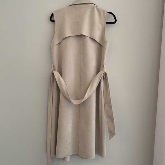 Joseph Ribkoff ultra suede long duster vest - Picture 5 of 5